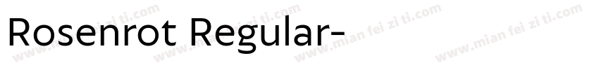 Rosenrot Regular字体转换